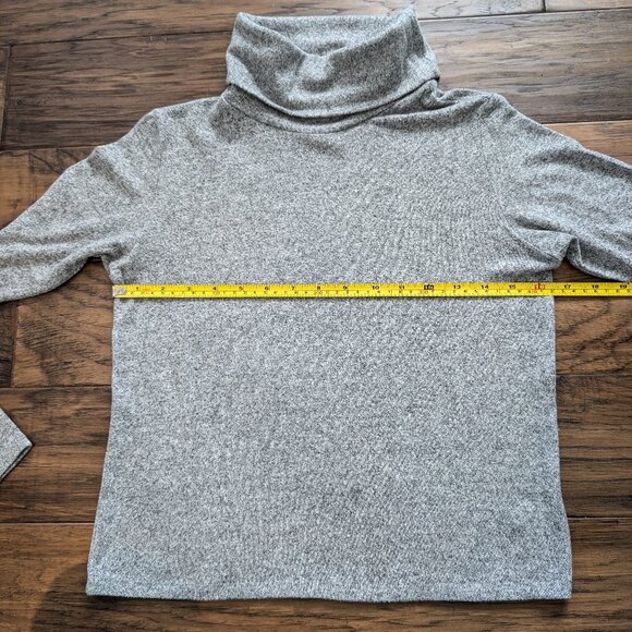 aerie cropped turtleneck heathered grey size small - Picture 12 of 13